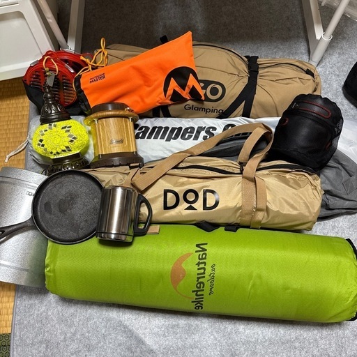 最終値下げ！超激安！DODタープ新品！他テント未使用、テント用寝るマット