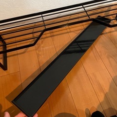 山崎実業コンロ奥ラック　排気口カバー付き60センチ用の画像
