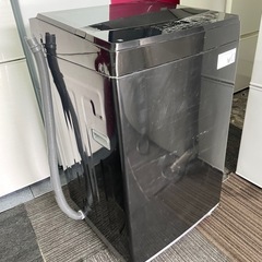 北九州市内配送可能　保証付き  6.0kg 全自動洗濯機 送風乾燥機能 ニトリ NT60L1BK 2024年製造 ブラックの画像