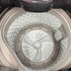 北九州市内配送可能　保証付き  6.0kg 全自動洗濯機 送風乾燥機能 ニトリ NT60L1BK 2024年製造 ブラックの画像