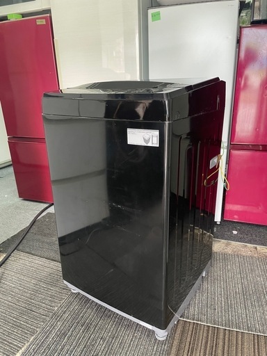 北九州市内配送可能　保証付き  6.0kg 全自動洗濯機 送風乾燥機能 ニトリ NT60L1BK 2024年製造 ブラック