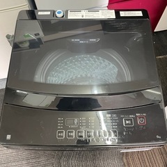 北九州市内配送可能　保証付き  6.0kg 全自動洗濯機 送風乾燥機能 ニトリ NT60L1BK 2024年製造 ブラックの画像