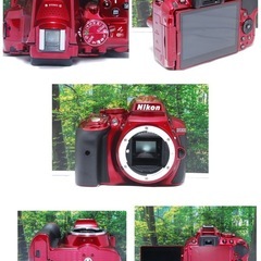 【新品同様】 Nikon D5300❤️希少なレッド❤️ Wi-Fi  一眼レフの画像