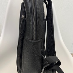 薄型 ビジネスリュック 本革 メンズ リュック バックパック シンプル カーフレザー 通勤鞄 自転車リュック キャリーオンバッグ 出張 撥水 ブラックの画像