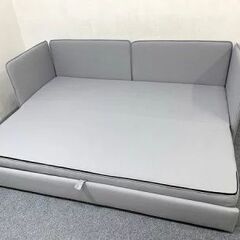 【1都3県送料格安】コアラソファーベッド BOXY スカイグレー コアラマットレス koala 定価16万円　中古の画像