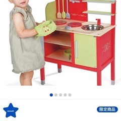 木製おままごとキッチン の画像