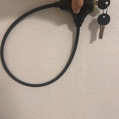 【受渡予定者決定】自転車　鍵　ワイヤーロック　チャリキー　の画像