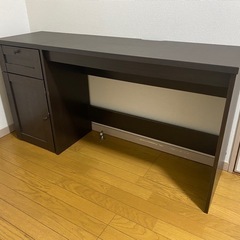 🪑【無料】ニトリのスリムデスク（キャビネット付き）幅100cm