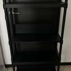 Bauhutte デスクサイドラック ブラック BHS-600S...