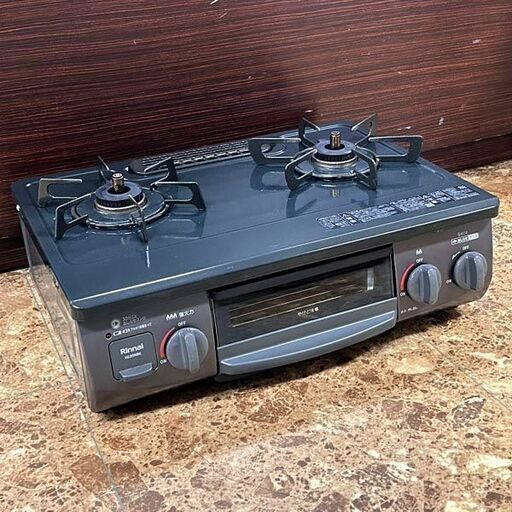 リンナイ LPガステーブル KG35NBKL プロパンガス用 2022年製 左強火力 札幌 東区 店頭引き取り歓迎