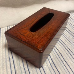 木製ティッシュケースの画像