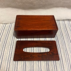 木製ティッシュケースの画像