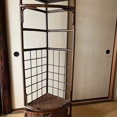 ラタン　コーナーラック