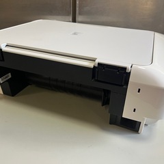 CANON カラーインクジェットプリンター MG5730 複合機 ホワイト 取説•セットアップCD付属 動作確認済 ブラックインク切れ 中古品 ③の画像