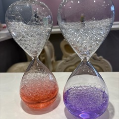 Folpus バブル歌う砂時計ガラス液体モーションタイマー手作り誕生日プレゼントクリスタル砂時計子供子供リビングルームオフィス装飾, ピンクの画像