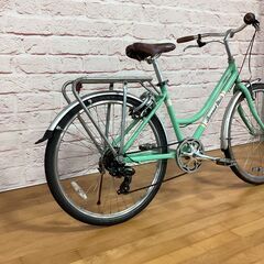 【大人用】整備済中古自転車 BE-ALL 軽いアルミフレーム26型 ALIZE TR2 緑色 <自転車のオオムラ 静岡店>の画像