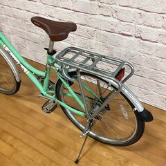 【大人用】整備済中古自転車 BE-ALL 軽いアルミフレーム26型 ALIZE TR2 緑色 <自転車のオオムラ 静岡店>の画像