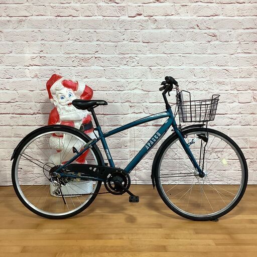 【完売御礼】【大人用】整備済中古自転車 丸石 27型アパッシュ 青色 <自転車のオオムラ 静岡店>