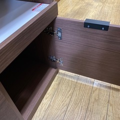 ⭐️人気⭐️NITORI エトナ キッチンカウンター ブラウン 取手付き モダン No.2226 NHの画像