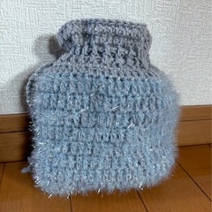 ハンドメイド ニット かぎ針編み 巾着 ポーチ 手編み の画像