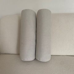 筒形　ソファクッション2点セットの画像