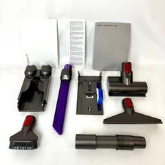 ★Dyson Digital Slim Fluffy+ SV18 FF COM ダイソン  コードレスクリーナー サイクロン 掃除機 アタッチメント 純正スタンド 付属の画像