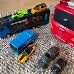 トミカ　消防車　ミニカー　キャリアカー　おもちゃ　まとめ売りの画像