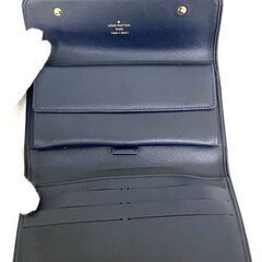 LOUIS VUITTON ルイヴィトン モノグラムミニ ポルトトレゾール・インターナショナル 三つ折り長財布 TSTブルー M92442 CA1002の画像
