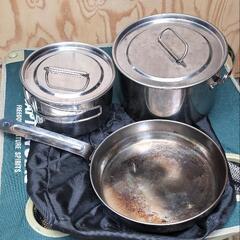 キャプテンスタッグ CAPTAIN STAG ラグナステンレスクッカーL　収納袋の画像