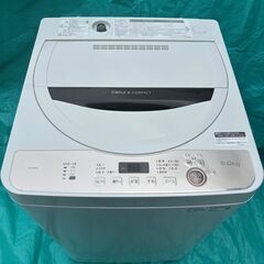 SHARP 全自動洗濯機 6kg  ES-GE6E-T 穴なし槽...