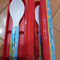 非売品　JAL子ども用スプーン・フォークセット　兄弟でも！の画像
