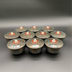 0087 九谷洋山 茶器 急須付きの画像