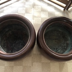 火鉢　2個セット　大きいの画像
