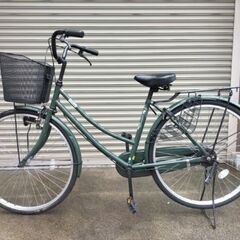  綺麗！前カゴは新品です。直ぐに乗って帰れます。26インチ自転車