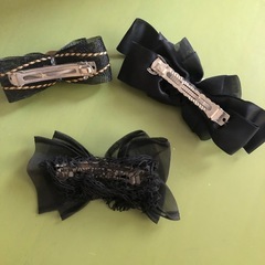バレッタ　ヘアピン　ヘア飾り　ヘアクリップ　ヘアアクセサリー　3点おまとめの画像