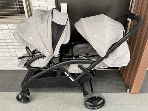 【備品2点付】joie エヴァライトデュオ 2人乗りべビーカー
