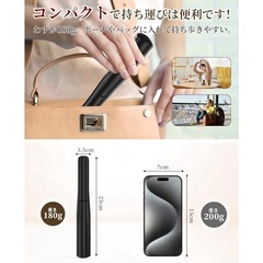 【新品未使用】コードレスヘアアイロン 2way コンパクトの画像