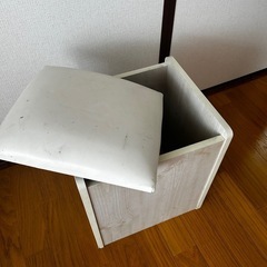 椅子 収納付き オットマンの画像
