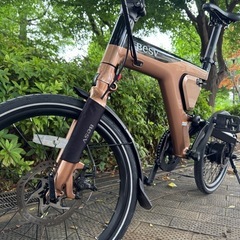 BESV PSF1 電動アシスト自転車 ★ハードケース、フェンダー付　ゴールドの画像