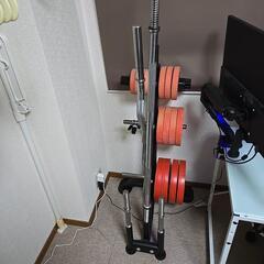 ダンベル、バーベル、ベンチ