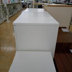 リユースのサカイ太田店★ジモティ割あり★  食器棚 白 H119×D40×W60 クリーニング済み OJ9753の画像