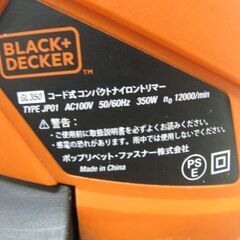 🌷【草刈り機】入荷！BLACK+DECKE ナイロン トリマー 芝刈機/ 草刈機【じゃんじゃん買います！農機具･草刈り機･耕運機地域最大 高価買取】の画像
