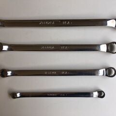 【4本セット/美品】　Snap-on/スナップオン　オフセットメガネレンチ　①XBM810A　②XBM1214A　③XBM1417A　④XBM1719Aの画像