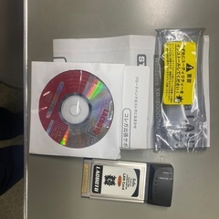 コレガ PCMCIA ギガビットLANカード CG-LACBGTD CardBus 箱・CD・マニュアル付の画像
