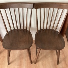 【値下げ】リビングテーブル(高さ73cm、テーブル80×135cm)イス4つ付きの画像