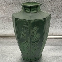 0088 鳳州作 青銅八角 花瓶の画像