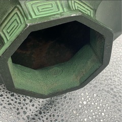 0088 鳳州作 青銅八角 花瓶の画像