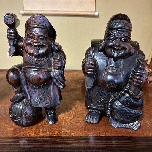 木の彫り物 黒檀(？)