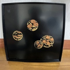 お盆　会津若松　漆器
