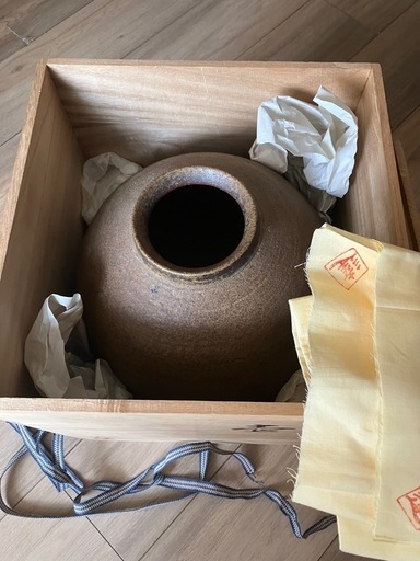 幸崎達彦　備前焼　壺　入選作品鑑定済 幸崎達彦 備前焼 壺 入選作品鑑定済 インテリア小物